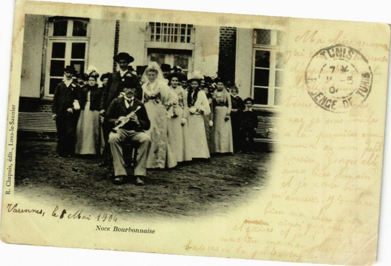 Carte postale ancienne Noce Bourbonnaise