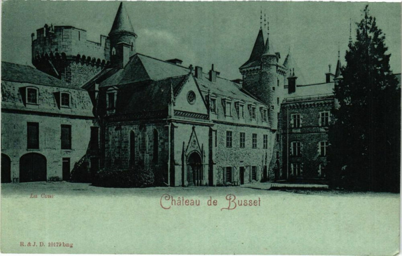 Carte postale ancienne Chateau de Busset à Busset