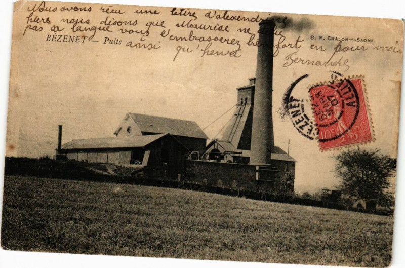 Carte postale ancienne Bezenet - Puits à Bézenet