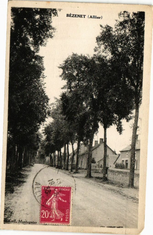 Carte postale ancienne Bezenet à Bézenet