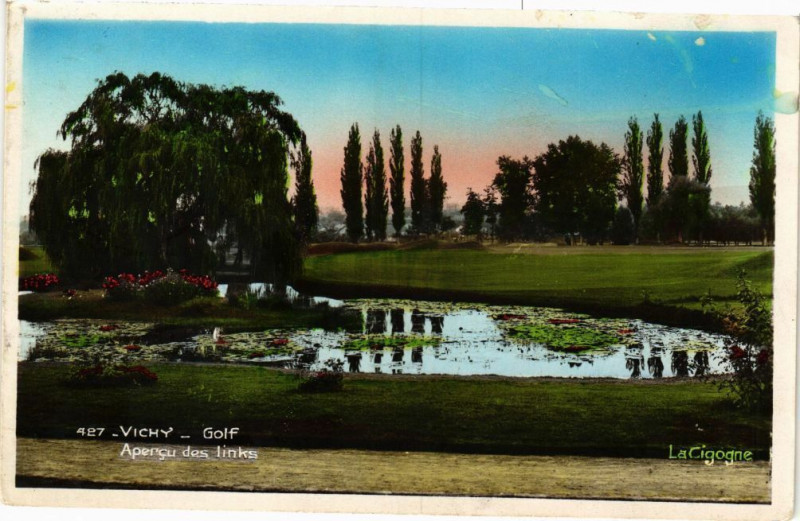 Carte postale ancienne Vichy Golf Apengu des links à Vichy