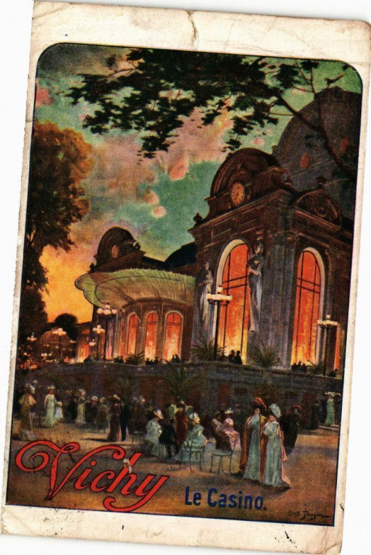 Carte postale ancienne Vichy - Le Casino à Vichy