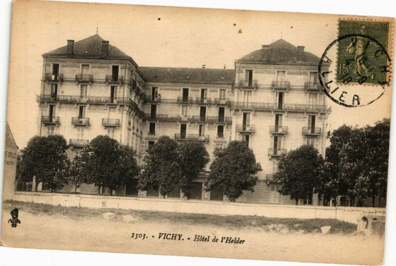 Carte postale ancienne Vichy - Hotel de l'Helder à Vichy