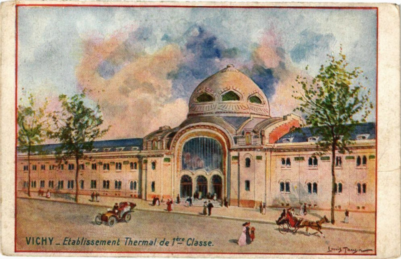 Carte postale ancienne Vichy - Etablissement Thermal de 1ére Classe à Vichy