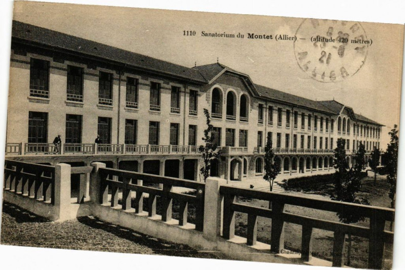 Carte postale ancienne Sanatorium du Montet