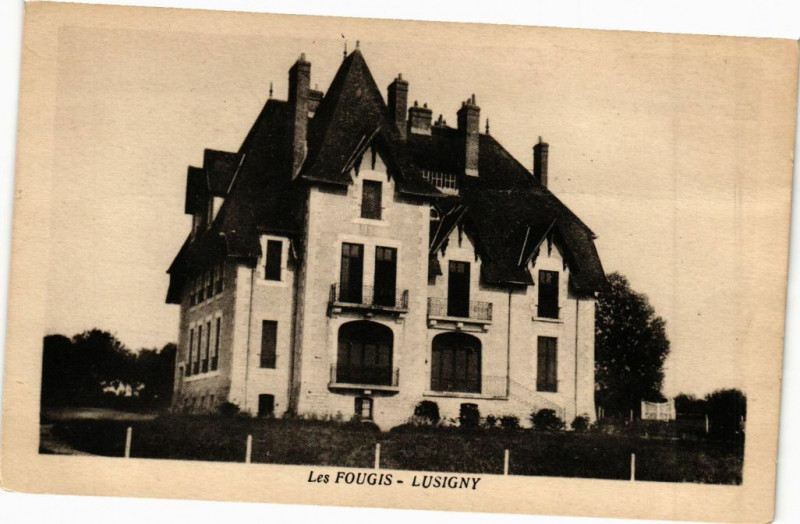 Carte postale ancienne Les Fougis-Lusigny à Lusigny