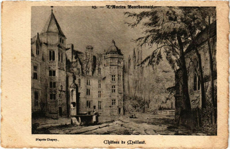 Carte postale ancienne L'Ancien Bourbonnais-Chateau