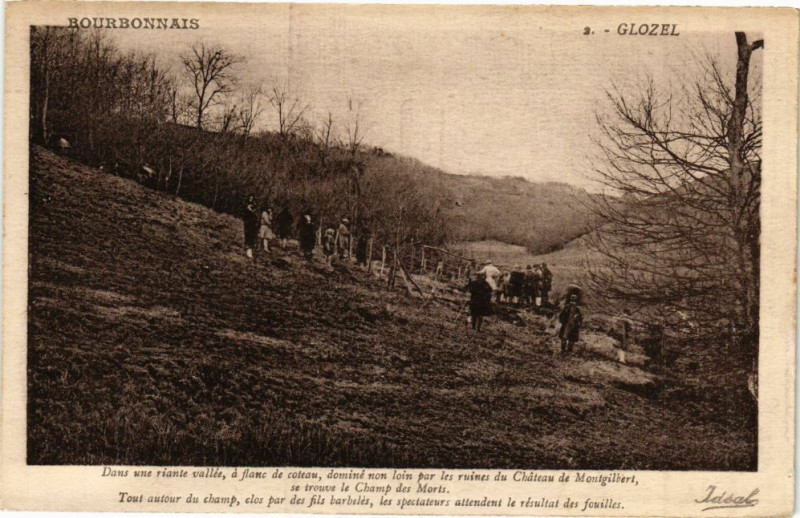 Carte postale ancienne Glozel