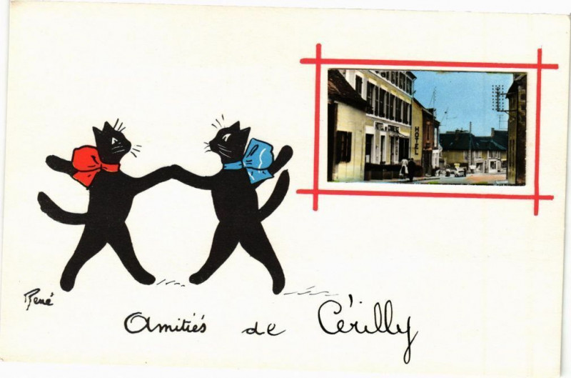 Carte postale ancienne Cerilly à Cérilly
