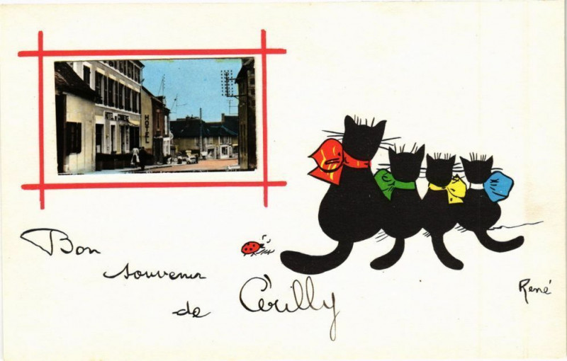 Carte postale ancienne Cerilly à Cérilly