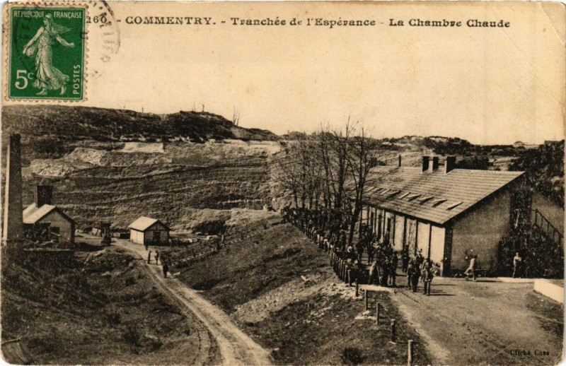Carte postale ancienne Commentry Tranchée de l'Espérance-La Chambre Chaude à Commentry