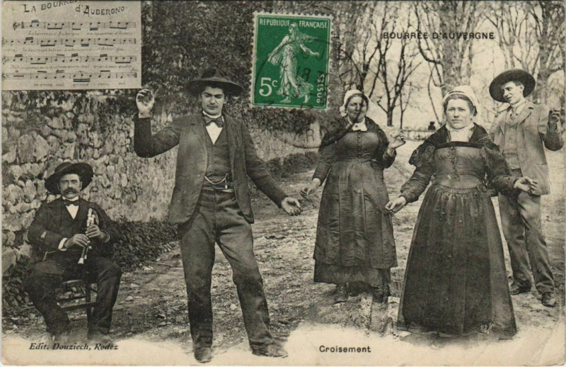 Carte postale ancienne Croisement France