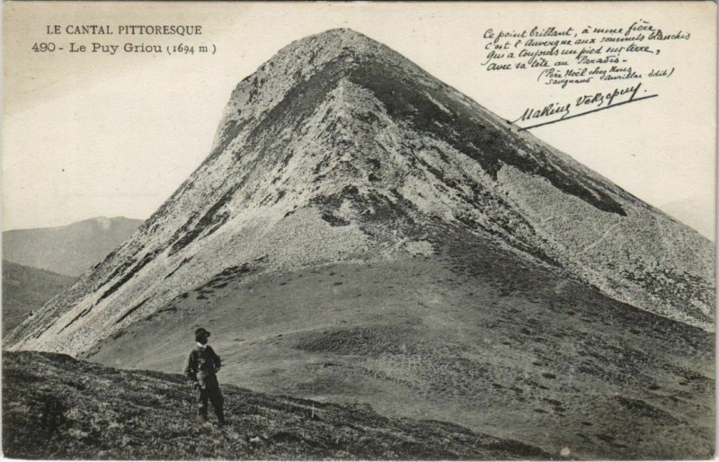 Carte postale ancienne Le Cantal Pitt. Le Puy Griou France