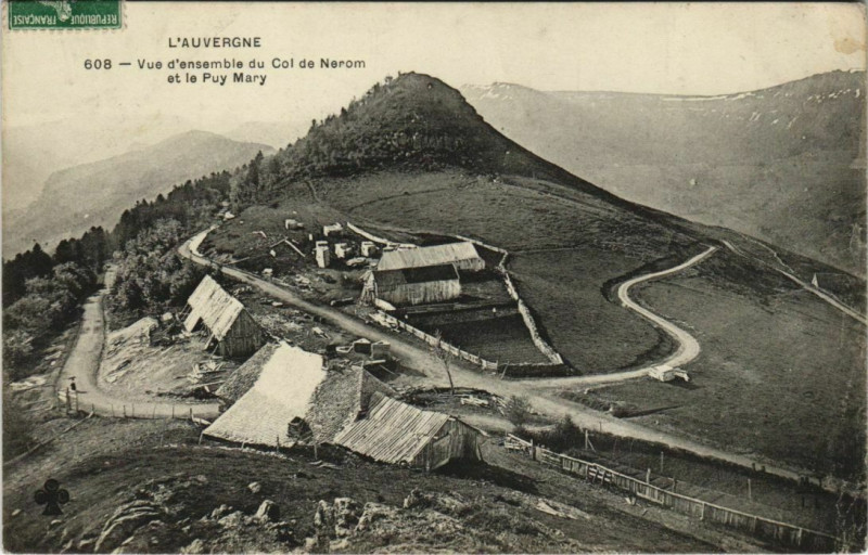 Carte postale ancienne Vue d'ensemble du Col de Nerom France