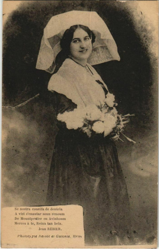 Carte postale ancienne Types d'Auvergne France