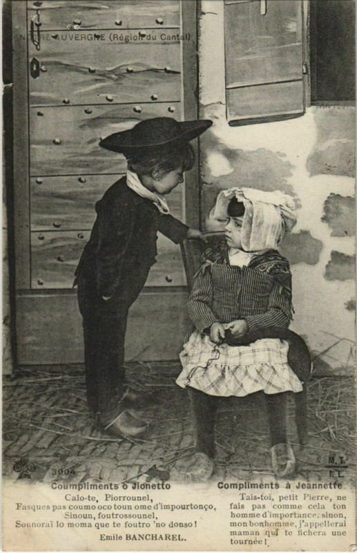 Carte postale ancienne Types d'Auvergne France