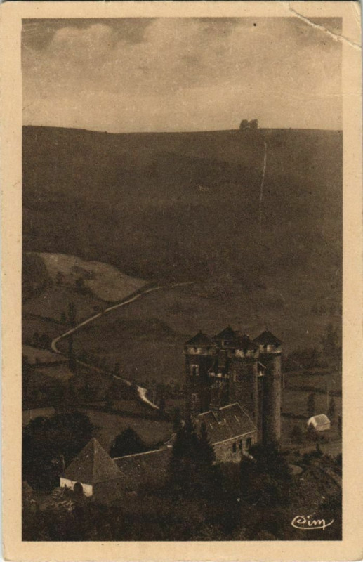 Carte postale ancienne Cantal Chateau France