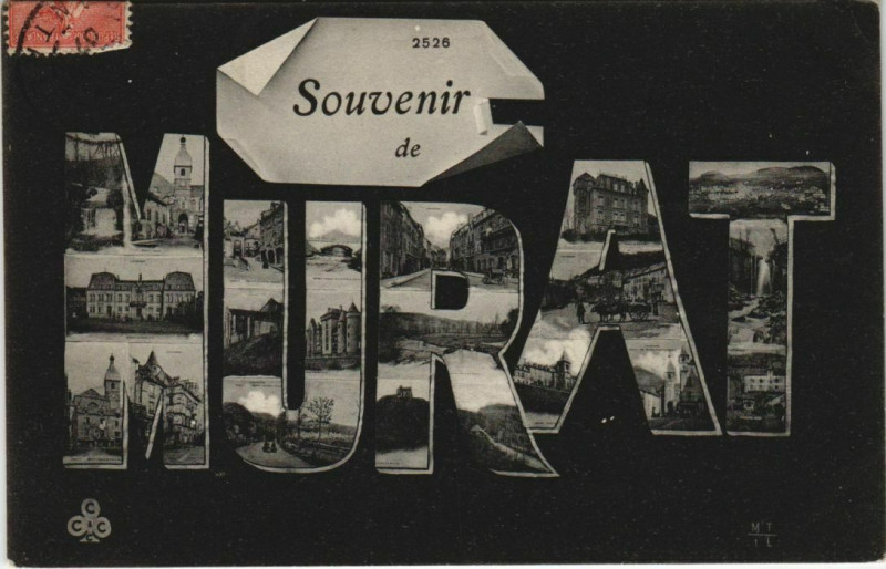 Carte postale ancienne Souvenir de Murat France à Murat