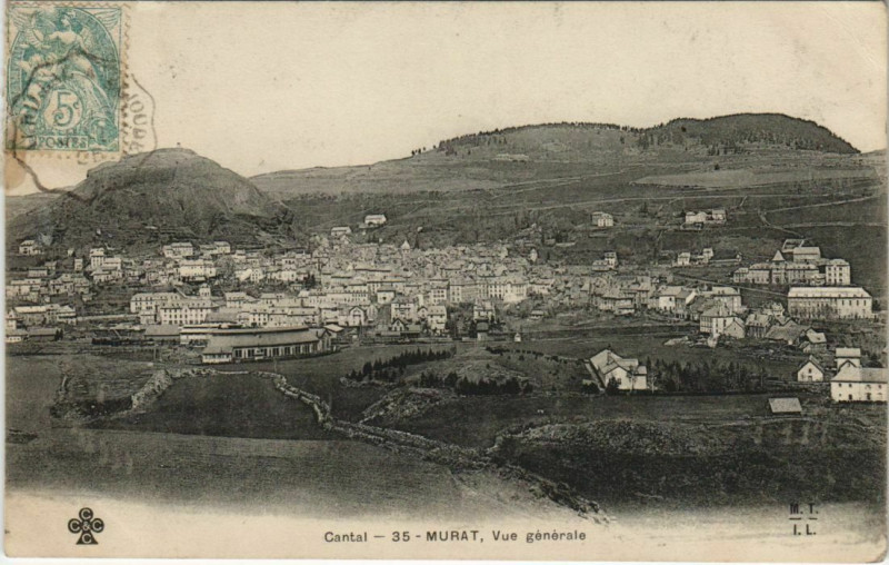 Carte postale ancienne Murat Vue Generale France à Murat