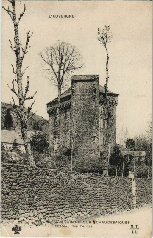 Carte postale ancienne Saint-Flour Chateau des Ternes France à Saint-Flour