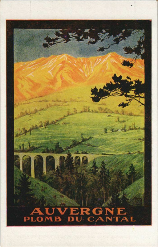 Carte postale ancienne Plomb du Cantal France