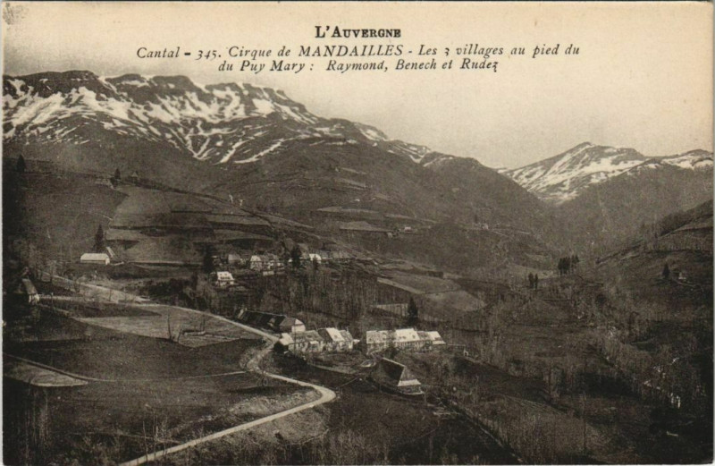 Carte postale ancienne Cirque de Mandailles France