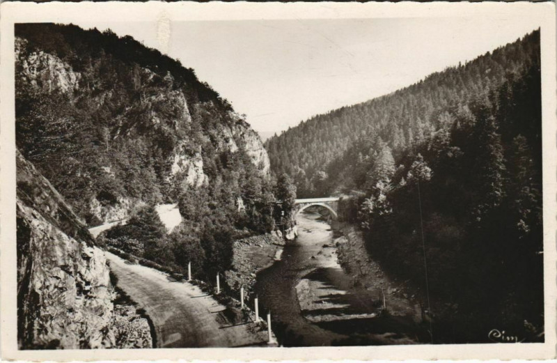 Carte postale ancienne Champ sur Tarentaine Pont du Faux Monnayeurs France