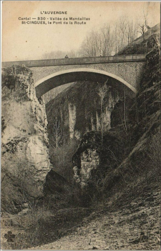 Carte postale ancienne Vallee de Mandailles Saint-Cirgues France