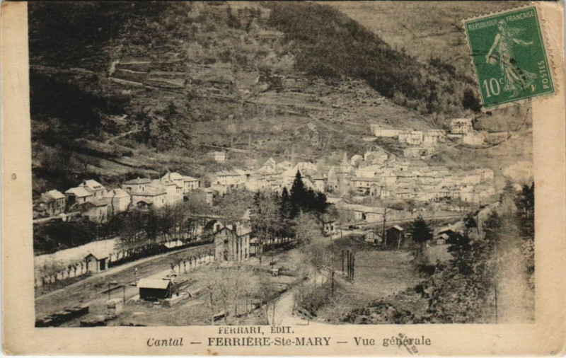 Carte postale ancienne Ferriere Sainte-Mary vue generale France
