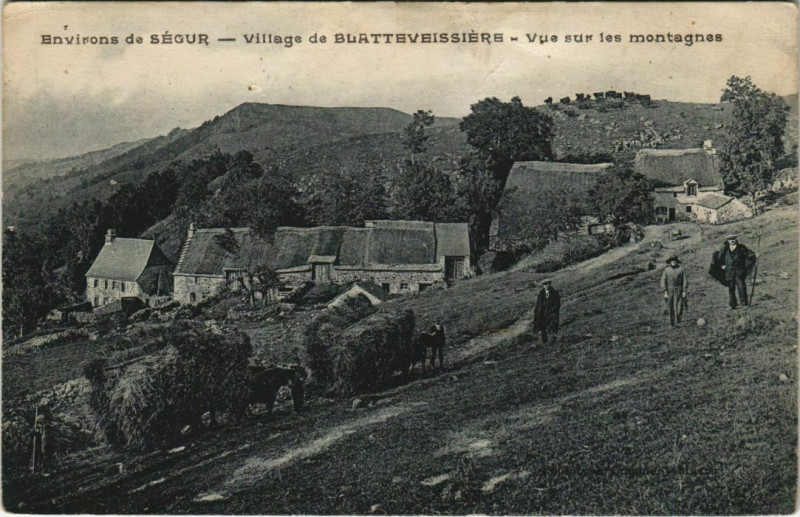Carte postale ancienne Village de Blatteveissiere France