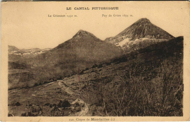 Carte postale ancienne Cirque de Mandailles France