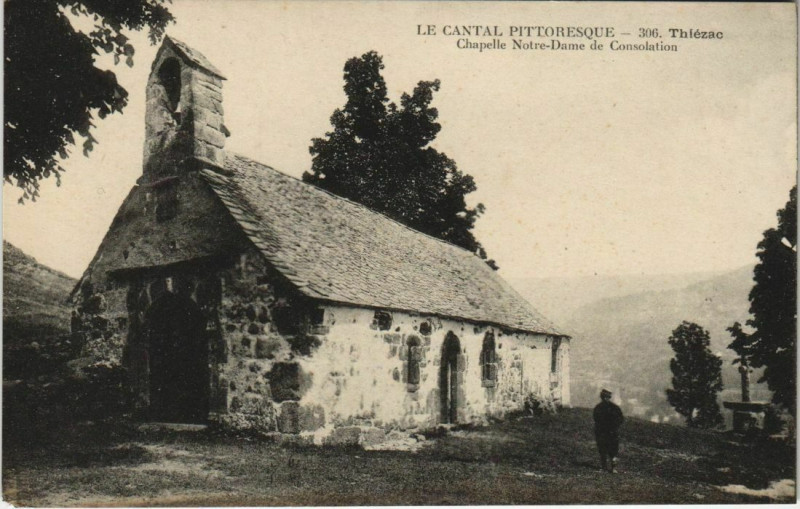 Carte postale ancienne Thiezac Chapelle N.-D.de Consulation France à Thiézac