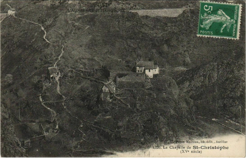 Carte postale ancienne La Chapelle de Saint-Christophe France