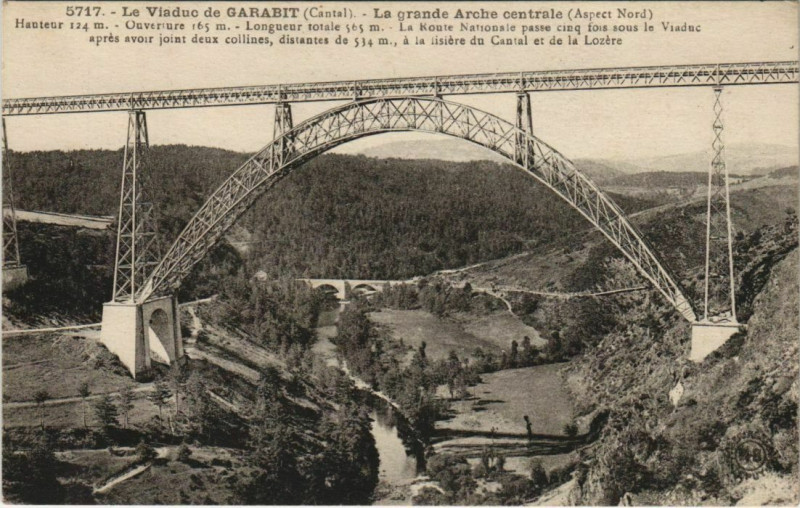 Carte postale ancienne Viaduc de Garabit France