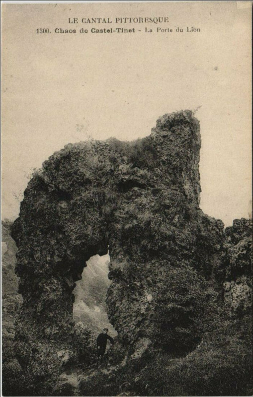Carte postale ancienne Chaos de Castel Tinet ,La Porte du Lion France