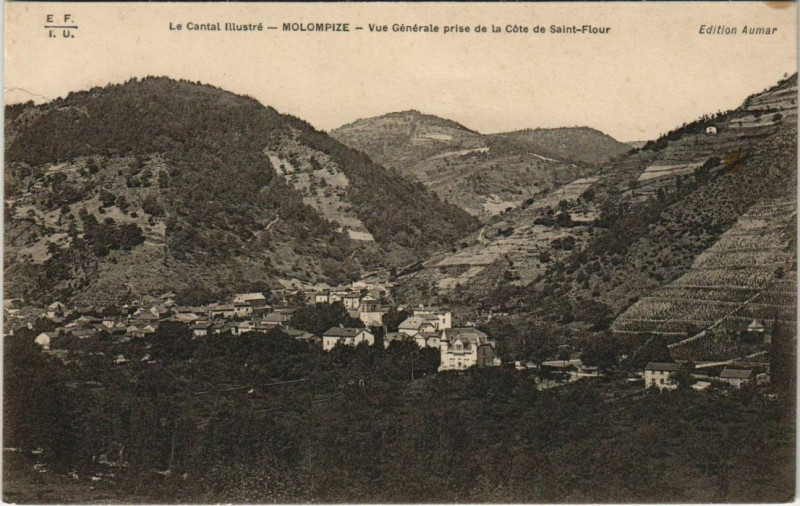 Carte postale ancienne Molompize vue generale France à Molompize