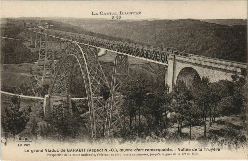 Carte postale ancienne Viaduc de Garabit France