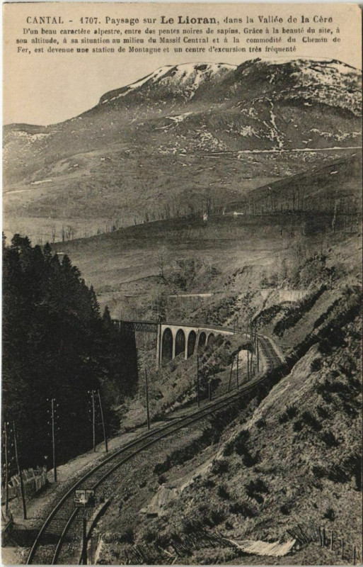 Carte postale ancienne Le Lioran Le puy Griou France