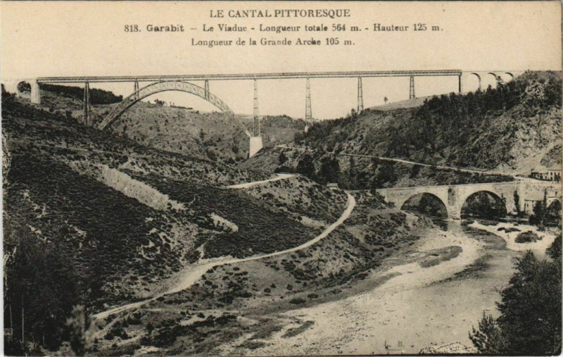 Carte postale ancienne Viaduc de Garabit France