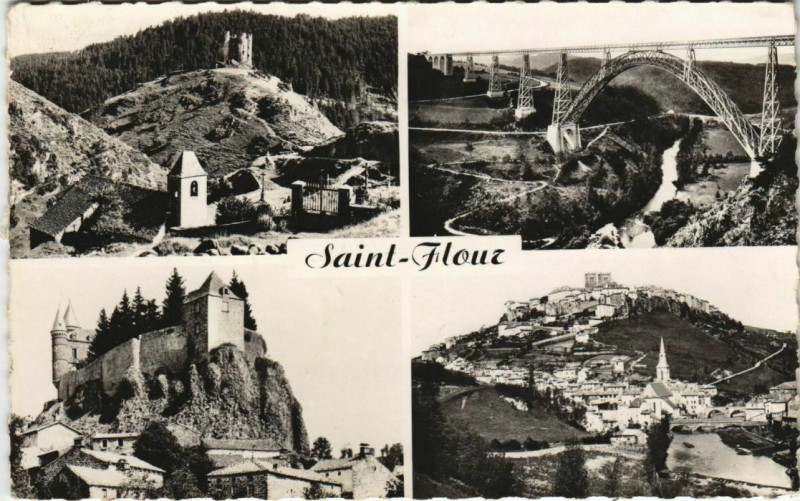 Carte postale ancienne Saint Flour souvenir France à Saint-Flour