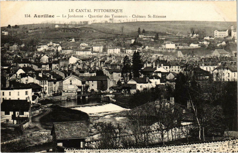 Carte postale ancienne Aurillac Le Jordanne Cantal à Aurillac