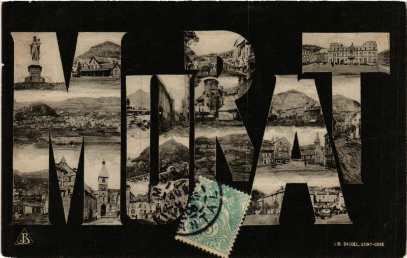 Carte postale ancienne Murat - Scenes à Murat