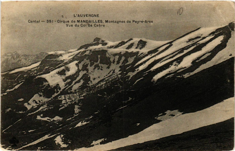 Carte postale ancienne Cirque de Mandailles - Montagnes de Pryre-Arse