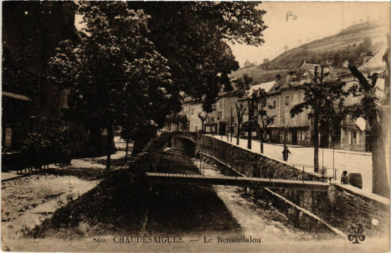 Carte postale ancienne Chaudes-Aigues - Le Remontalou à Chaudes-Aigues