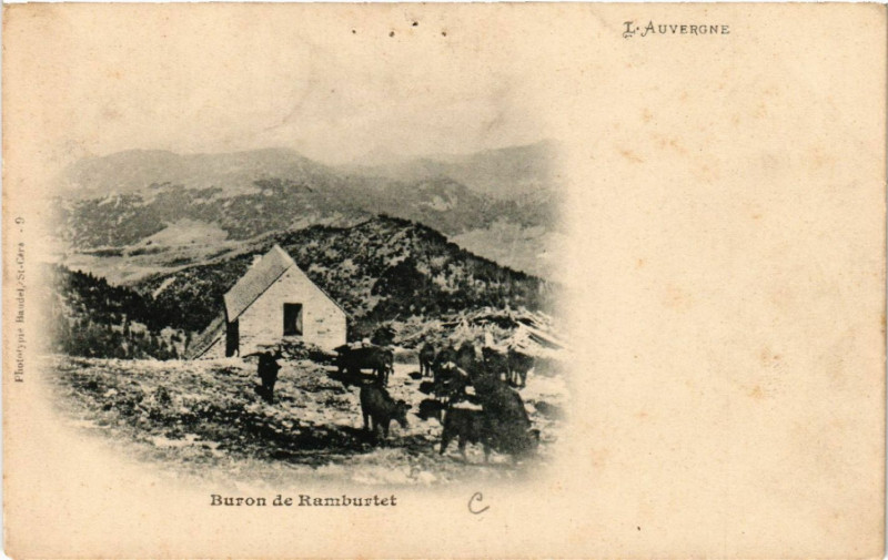 Carte postale ancienne Buron de Ramburtet