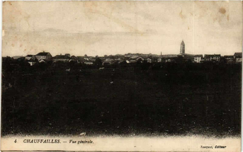 Carte postale ancienne Chauffailles Vue générale à Chauffailles