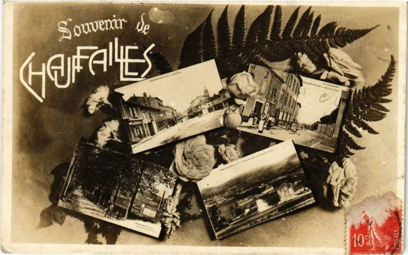 Carte postale ancienne Chauffailles Souvenir à Chauffailles