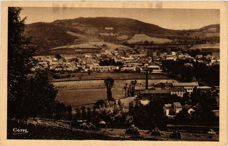 Carte postale ancienne Chauffailles Vue générale à Chauffailles