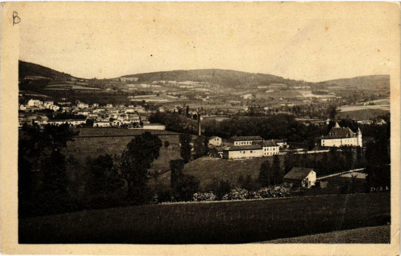 Carte postale ancienne Chauffailles Usines de Soiries à Chauffailles