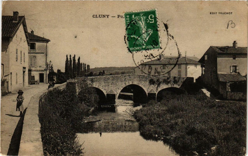 Carte postale ancienne Cluny à Cluny